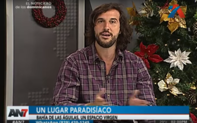 William Ramos muestra en TV la playa no.1 de RD; Bahía de las Aguilas