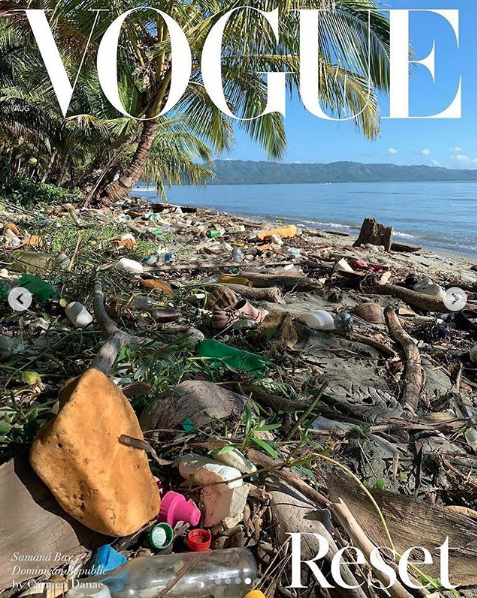 British Vogue Publica Foto de Playa Contaminada de RD y Causa Furor en las Redes