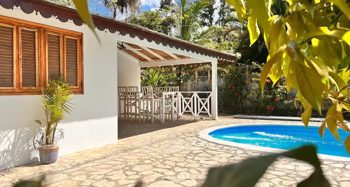 Villa en Las Terrenas con Piscina Privada en Playa Bonita con 2 habitaciones