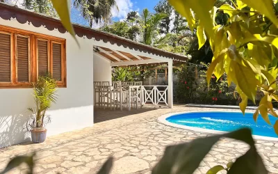 Villa en Las Terrenas con Piscina Privada en Playa Bonita con 2 habitaciones